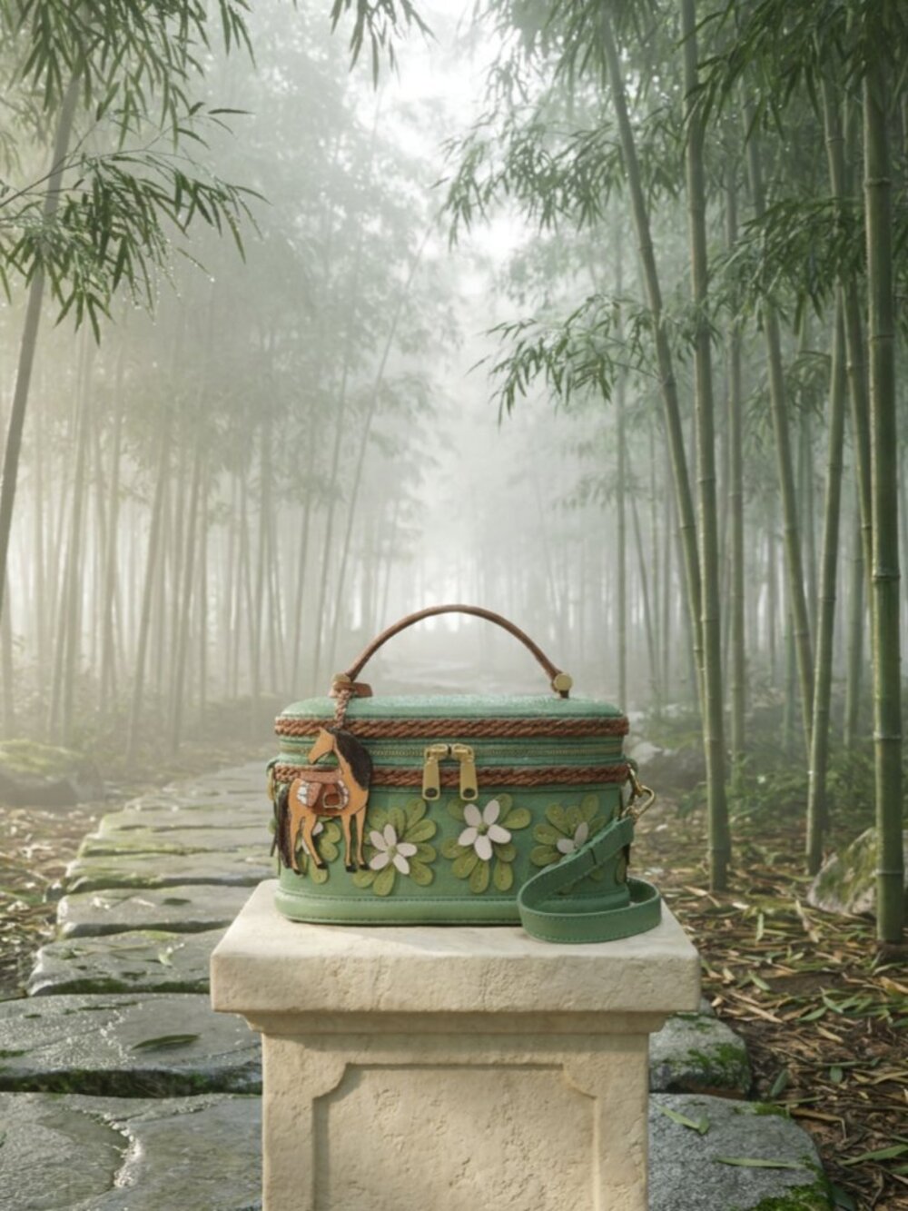 Radley London Lunar New Year SS26 Year of the Horse Green Leather Crossbody NWT - Picture 9 of 16